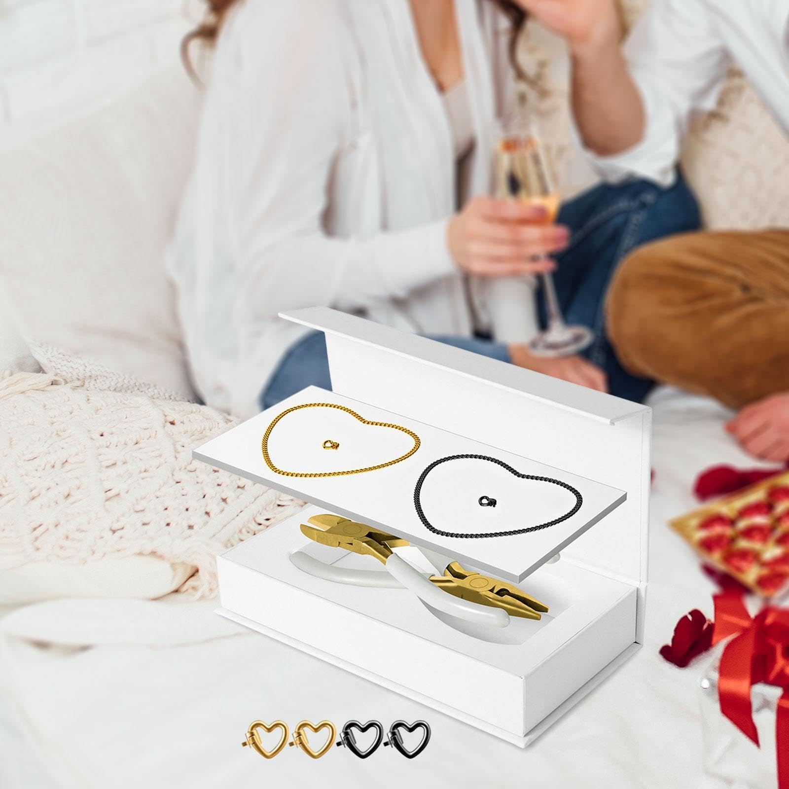 Baoblaze Bracciale Permanente Kit Fai da Te Artigianato Unico Braccialetti per Braccialetti di Regalo per L'anniversario Coppia di Ami