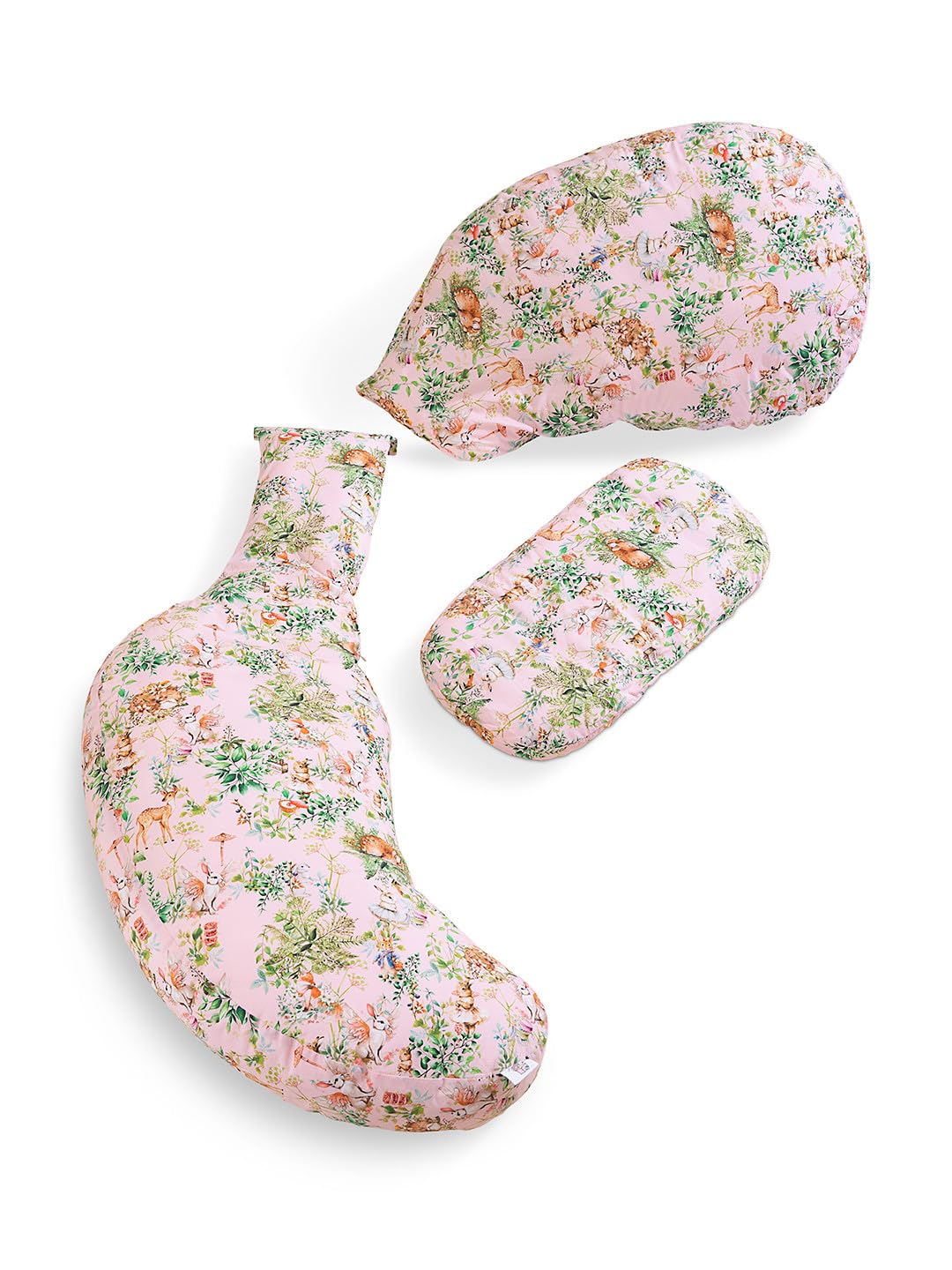THE BABY TRUNK Blush Bunny Maternity Pillow | Full Body Support for Pregnancy & Nursing | Soft & Washable Cover 4