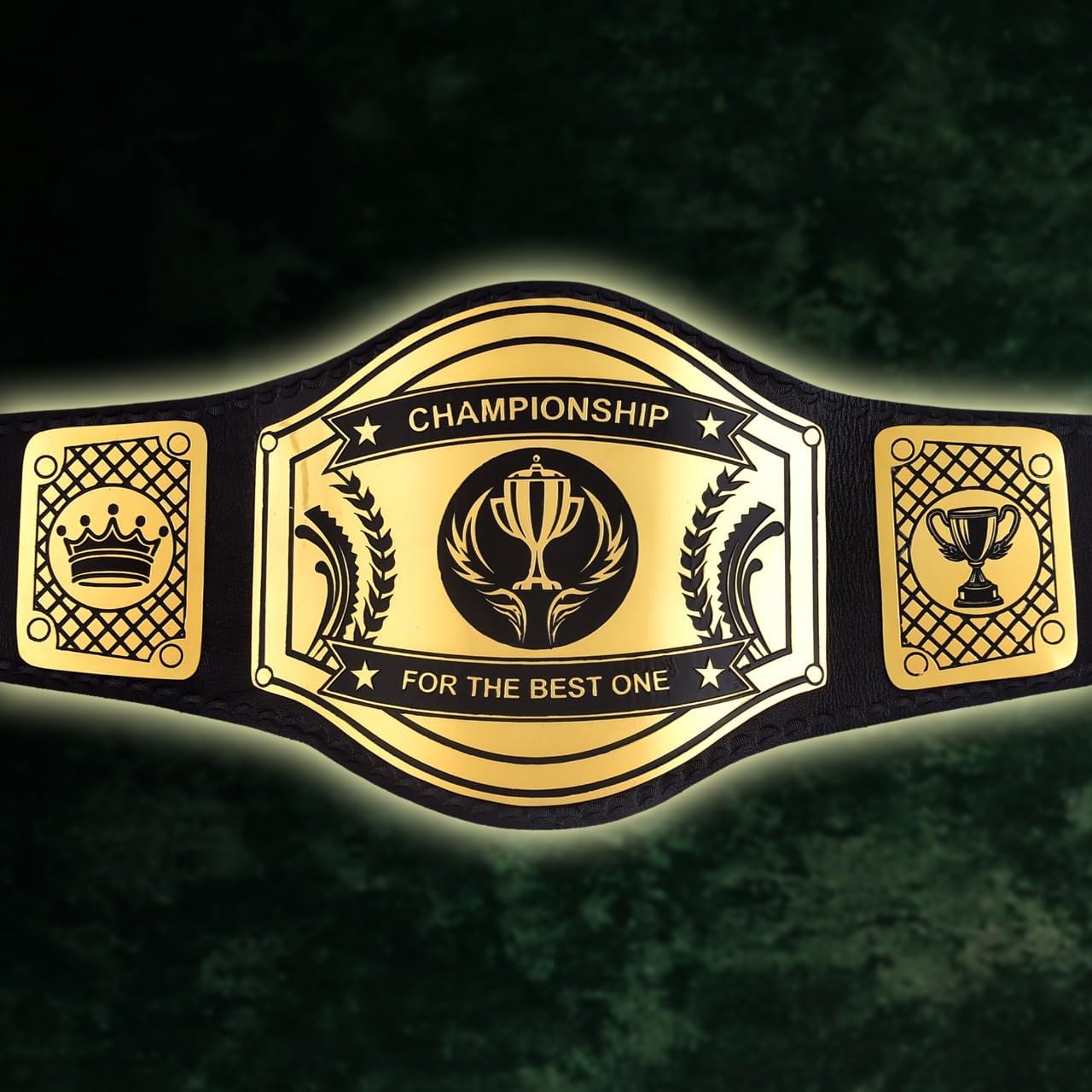 Championship Belt–Personalized Title -Wrestling,Boxing & Sports Awards –With Cover & Wall Mount Display-Champion