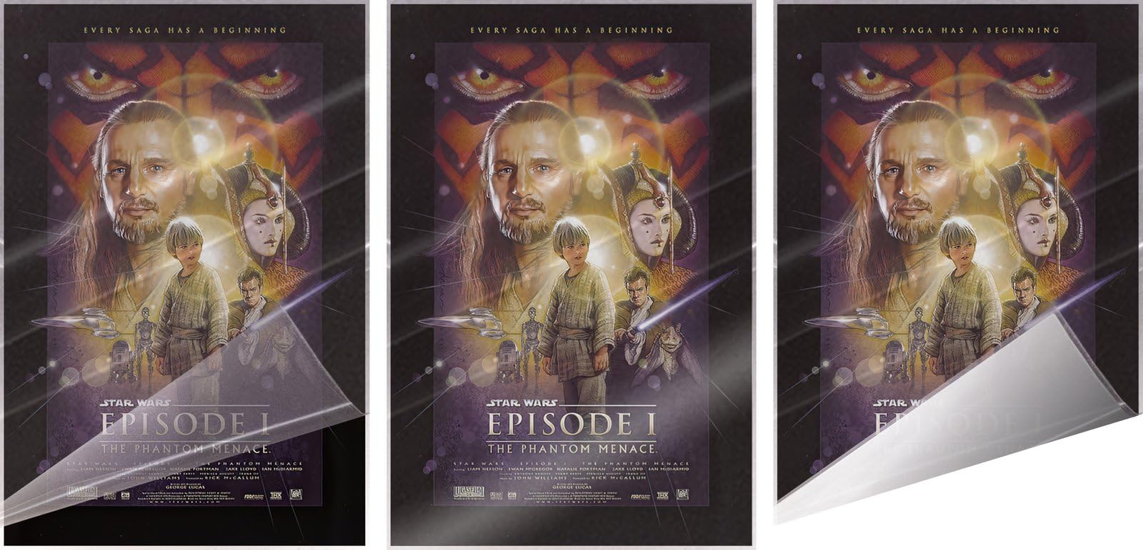 Amazon.com: Star Wars: Episode I, II & III - 3 Piece Movie Poster