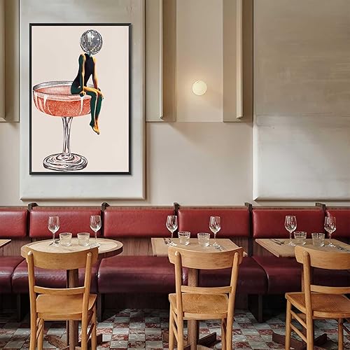 Miniatura 4 de Póster de cabeza de bola de discoteca, impresión Funky Disco de los años 70, arte de pared retro, arte digital, impresión de bola de espejo de lujo,