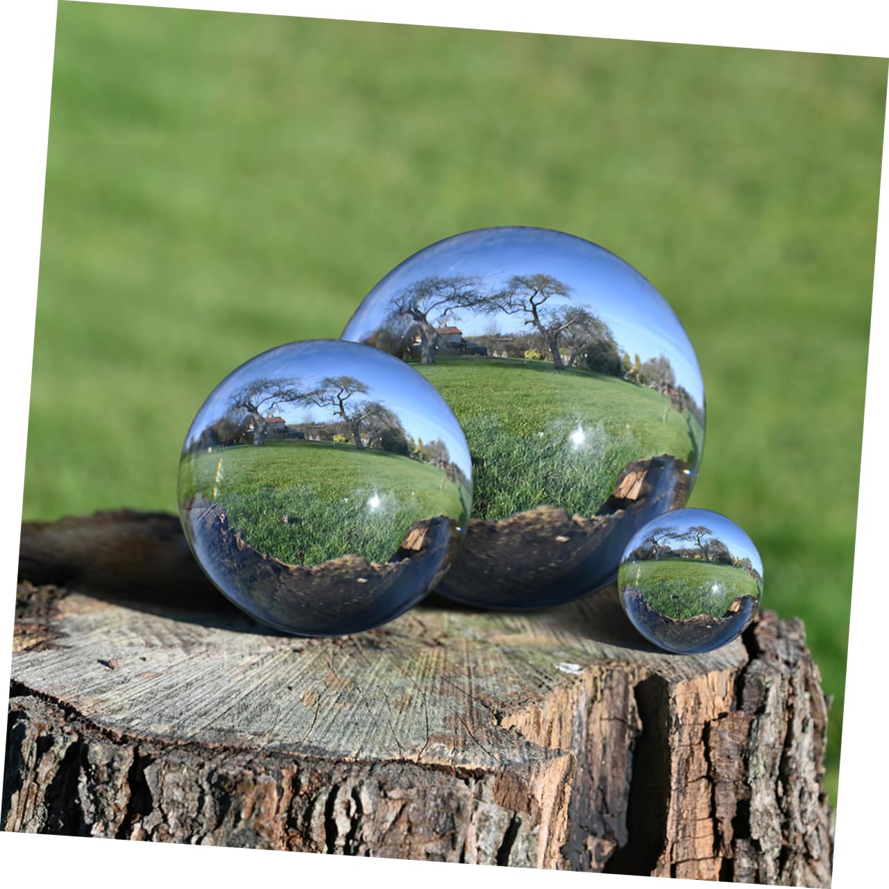 Gazing Acciaio Inossidabile Sfera Riflettente Decorativa Per Giardino Resistente e Leggera Perfetta Per Interni Ed Esterni Abbellisci Tuo Spazio