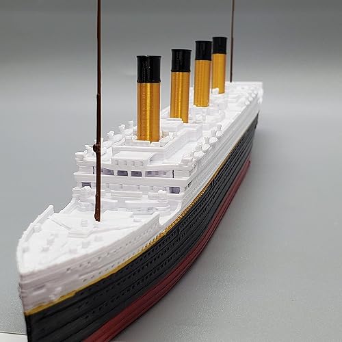 Miniatura 2 de THEROLLER3D RMS Titanic Model Ship 1 pie de largo montado, históricamente preciso, réplicas Titanic