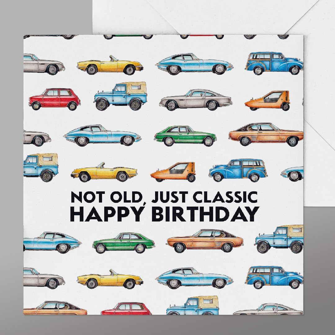 Classic Car Birthday Card