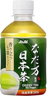 〔飲料〕　アサヒ　なだ万監修　日本茶　２７５ｍｌ　１ケース　（１ケース２４本入）（２８０・３００・３５０）（お茶）（ＰＥＴ・ペット）