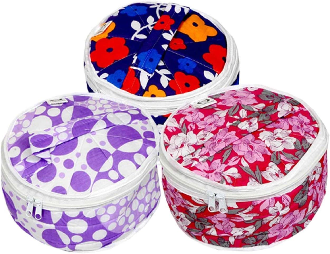 KUBER INDUSTRIES Cotton 3 Piece Roti Cover Set - Multicolour, Standard