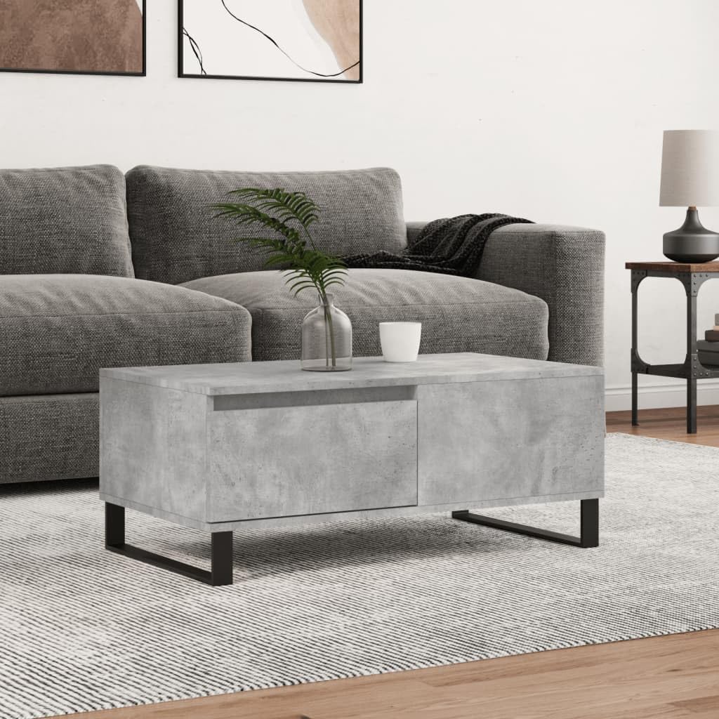 Table basse avec tiroir de rangement pour optimiser un salon encombré
