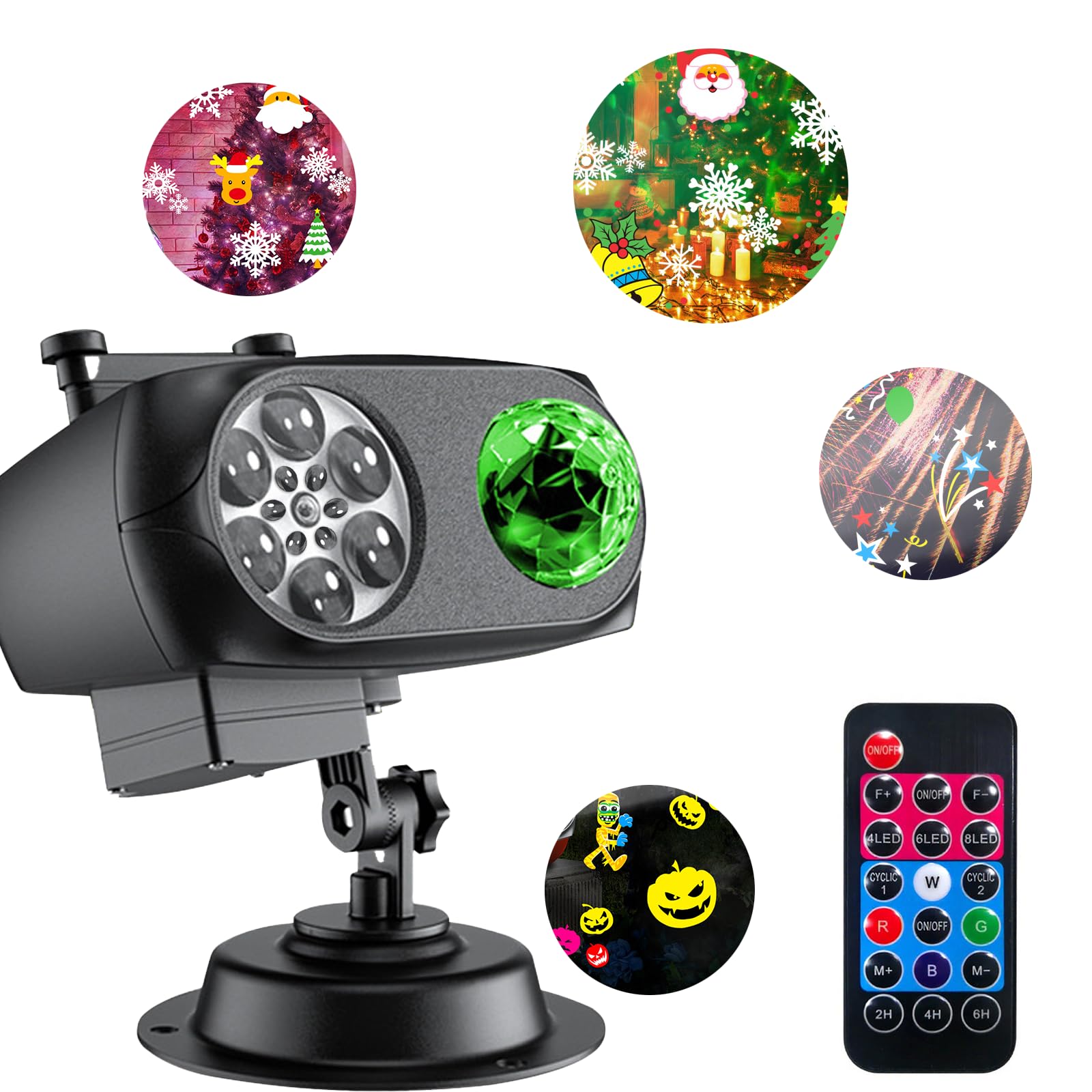 Christmas Projector Lights Outdoor,Led Holiday Projector with Remote
