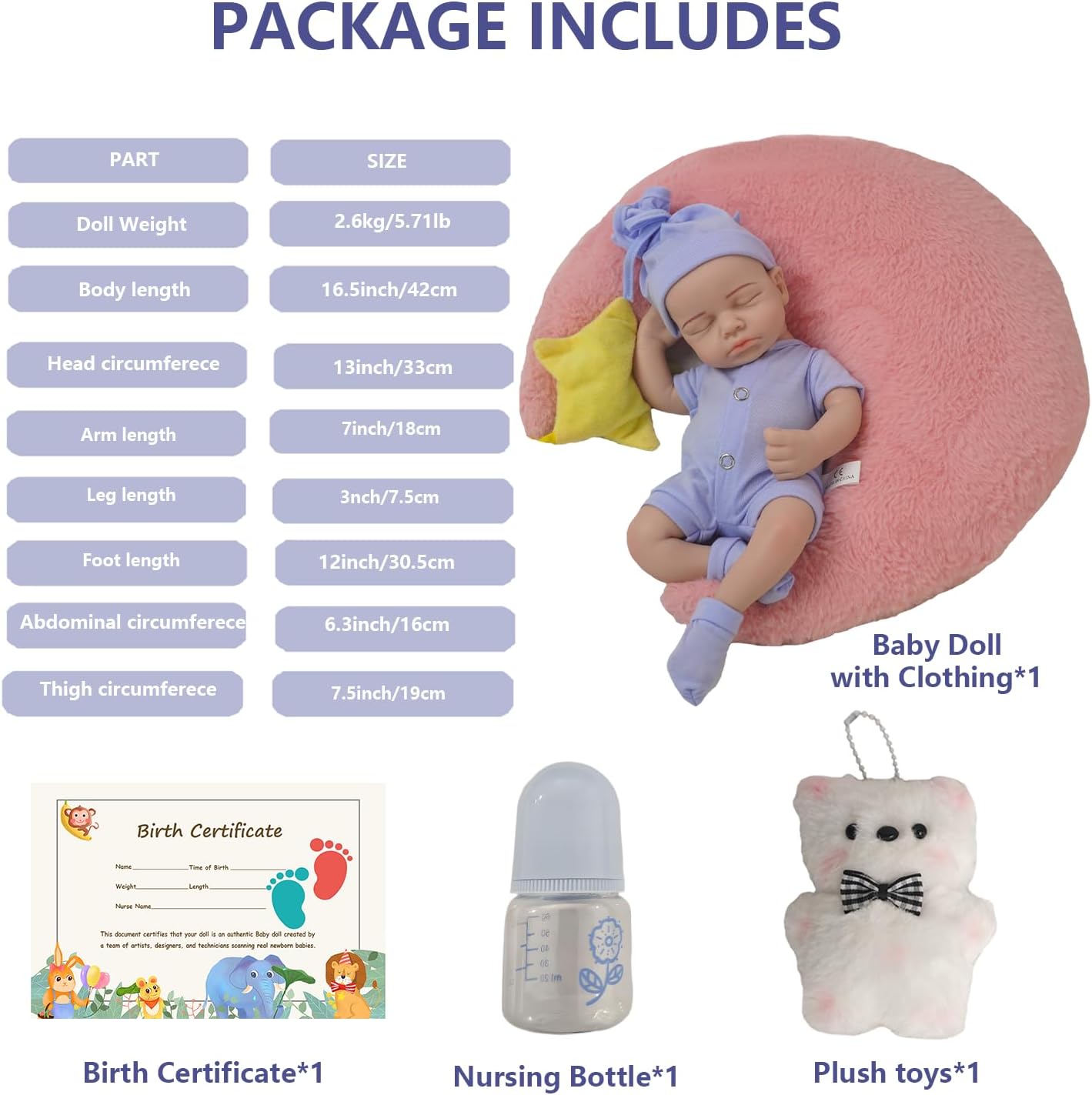 12 in Full Silicone Reborn Baby Dolls, 1:1 Lifelike Newborn Dolls Non Vinyl Realistic Reborn Toddler Dolls Boy Washable Sleeping Doll