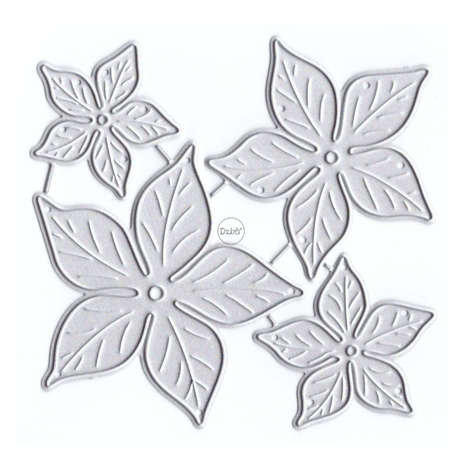 DzIxY Overlap Foliage Metal Cutting Dies for Card Making Kit Embossing Paper Die Cuts Scrapbook Machine Stencils Storage Pockets Supplies — image 1