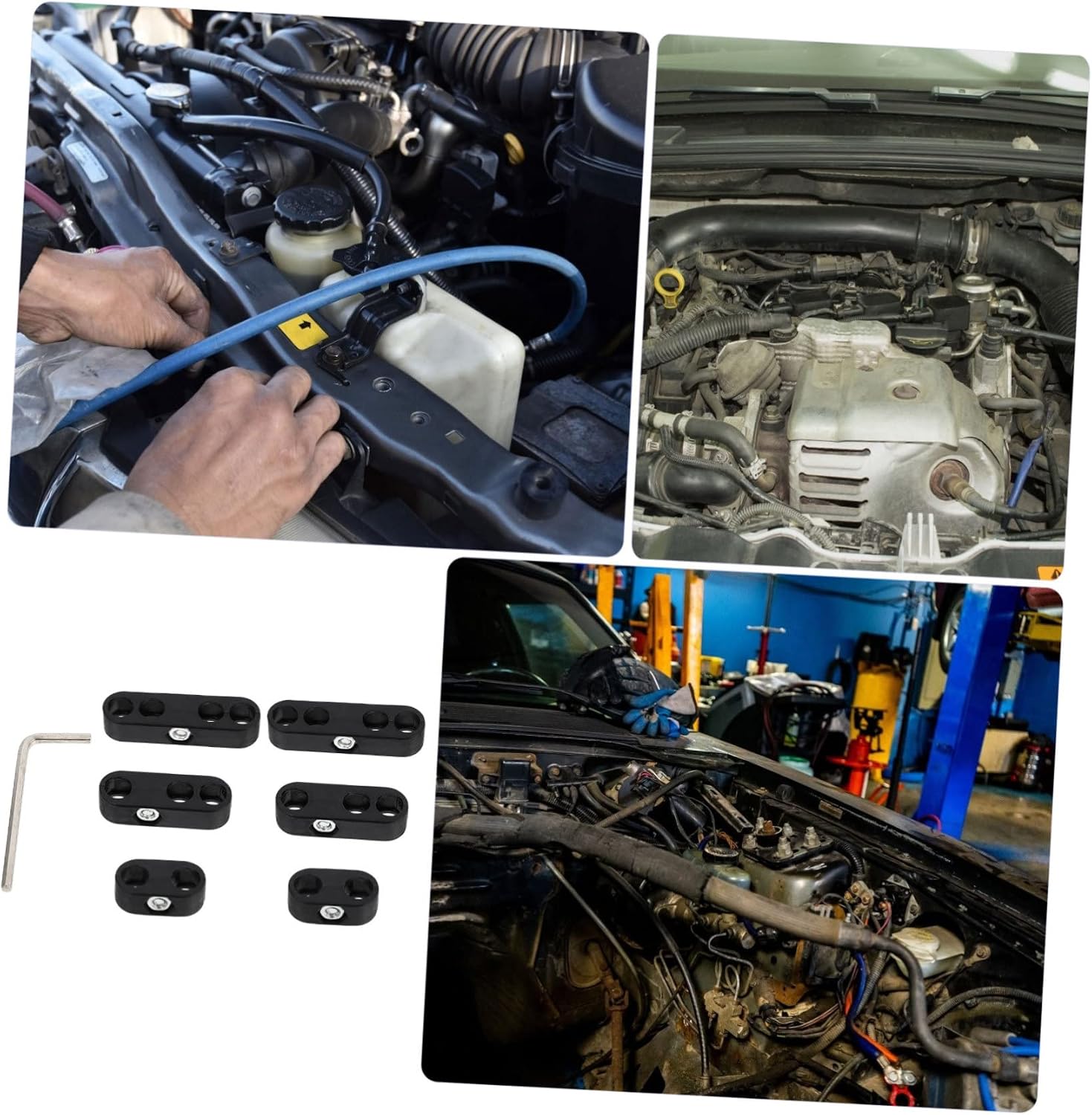 1set Spark Plug Wire Separators Auto Wire Divider Prevents Cross Firing Easy to Use for Car Ignition Systems