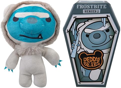 Deddy Bears - Frostbite Soft Toy With Coffin Plush Halloween, Birthdays, Spooky Cuddlies Gifts, Creepy Children's and Adults Collectables - 15cm Frostbite