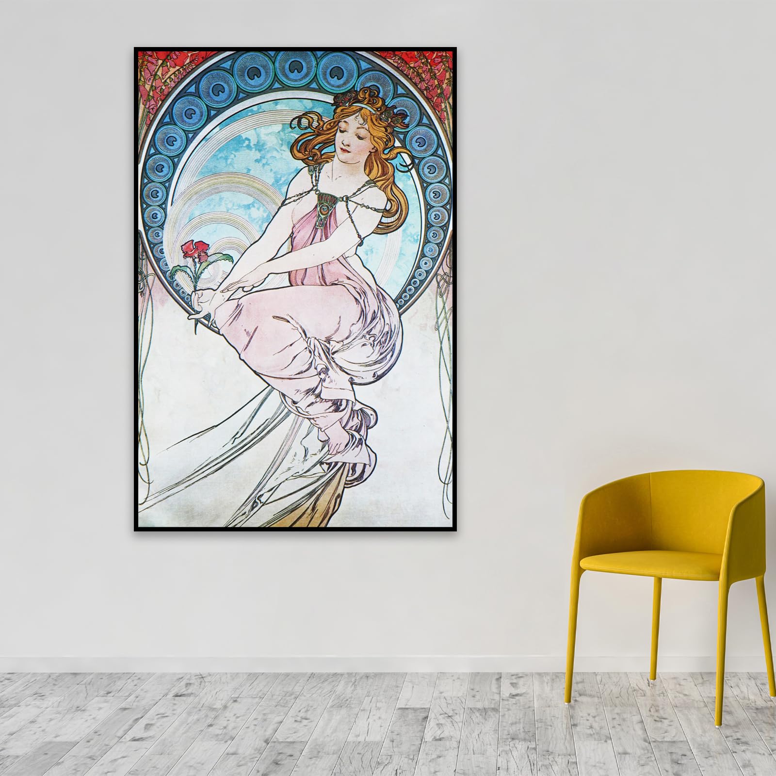 Amazon.com: Alphonse Mucha Poster Art Nouveau Painting Retro