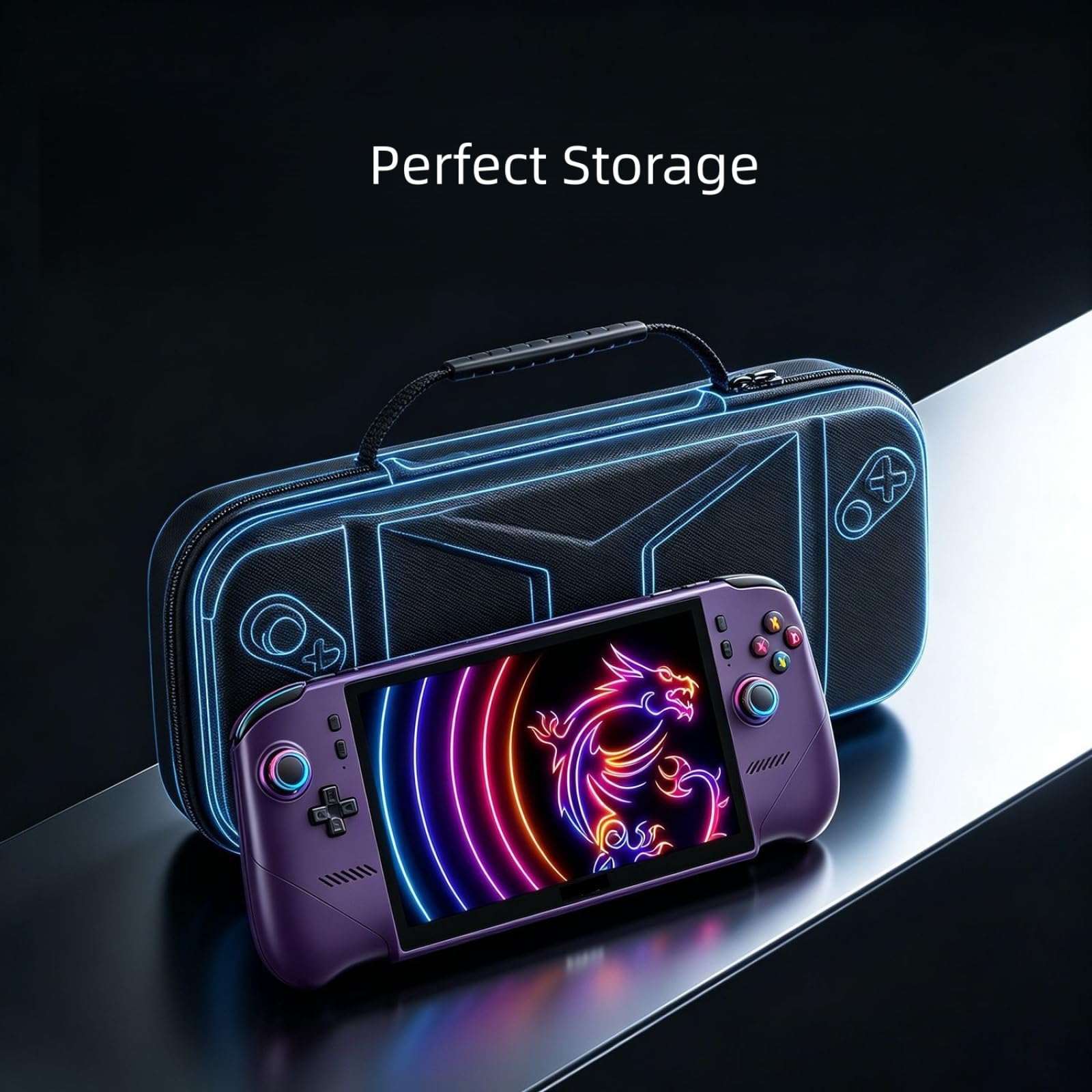 Générique Housse de Transport et de Rangement Rigide Antichoc pour Claw 8 EX AI+ Console de Jeux Portable