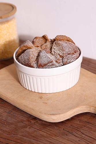 Miniatura 8 de Ramekins de 22 onzas  2 piezas de moldes de porcelana para souffle, crema brulee, pudín, tazas de natillas, juego de cuencos para hornear, aptos