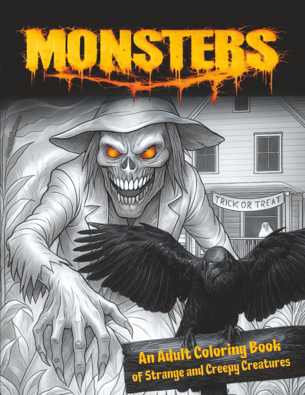 Monsters: An Adult Coloring Book of Strange and Creepy Creatures