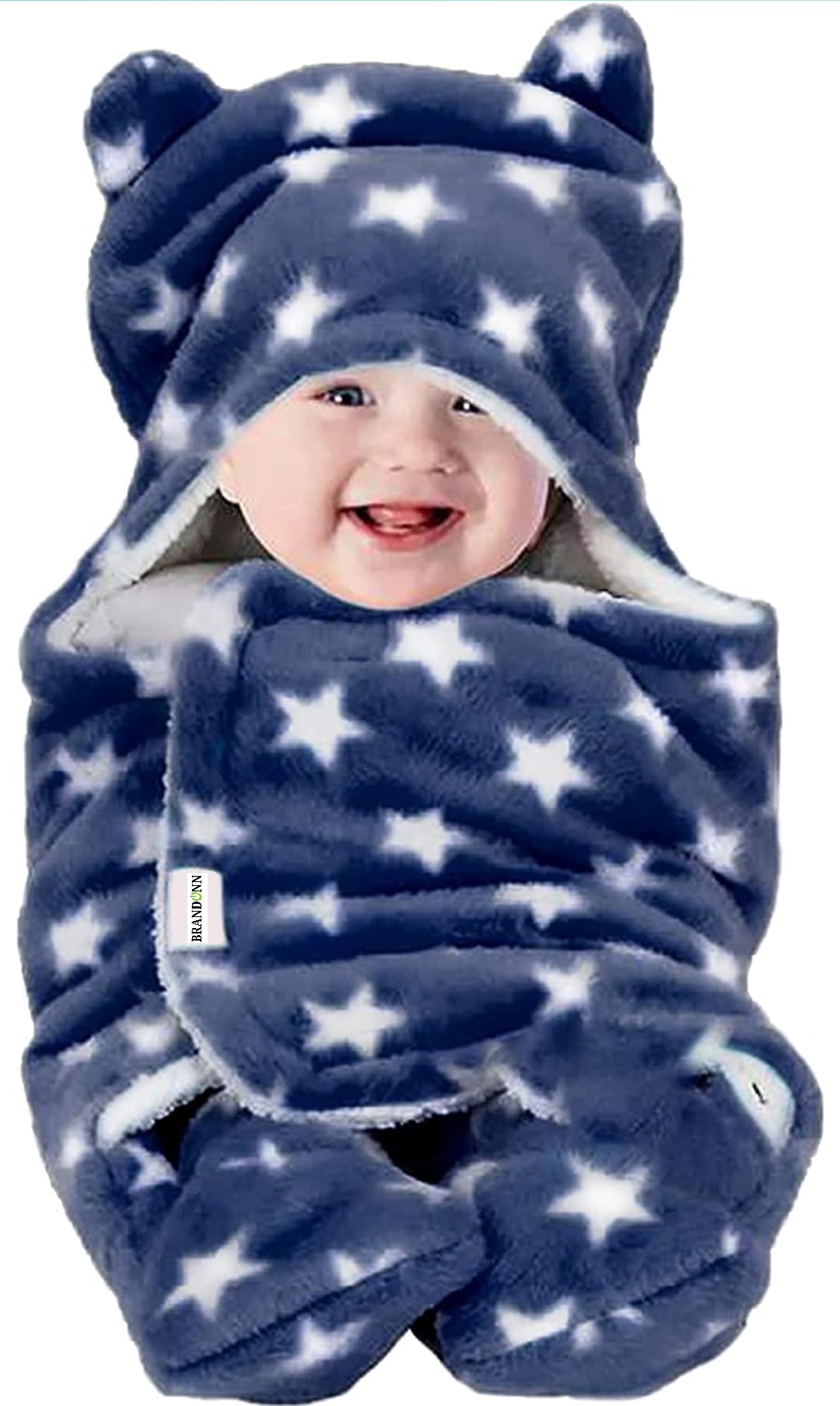 Swissberry Baby Blanket Newborn Pack of Wearable Swaddle Wrapper Pack of 1, Grey