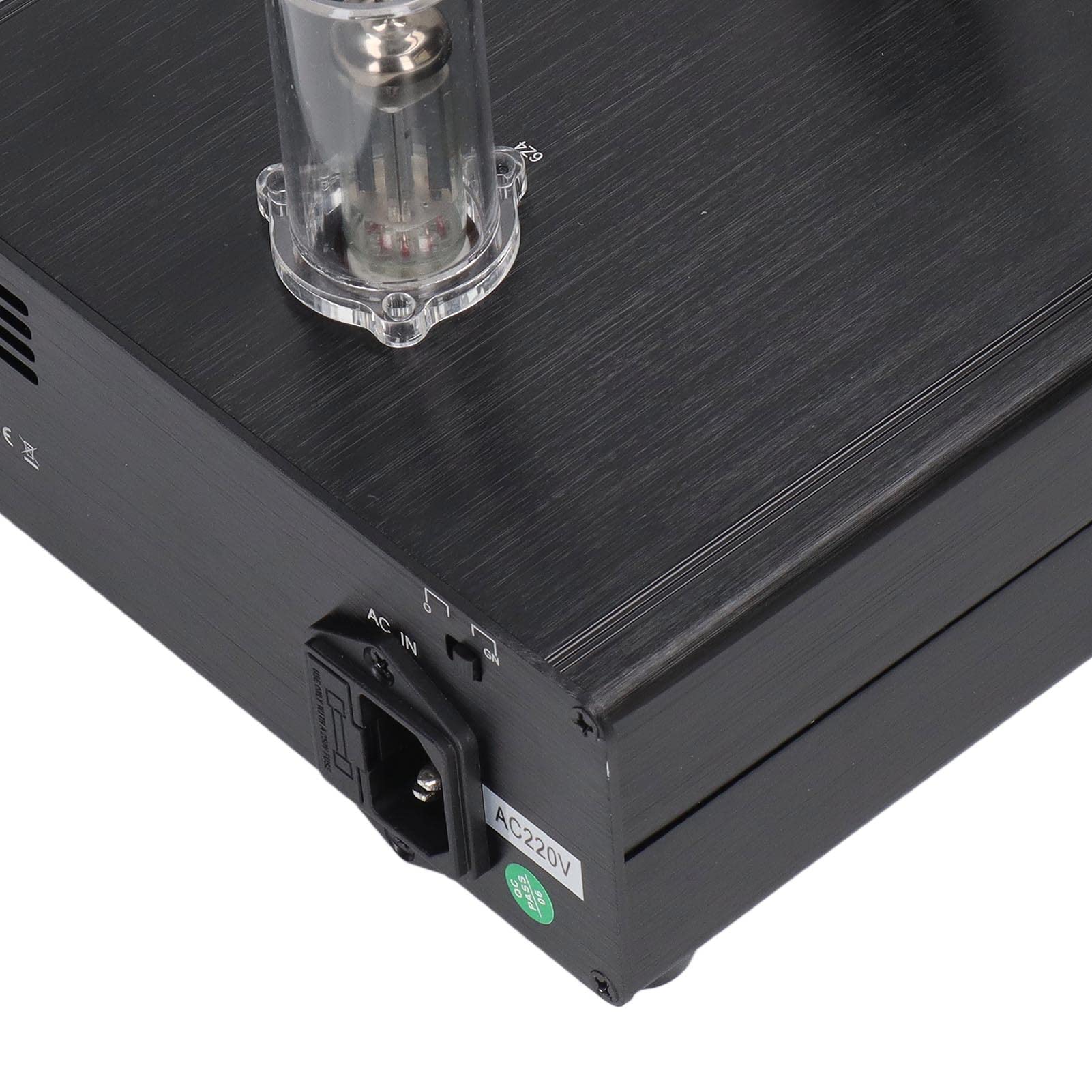 Preamplificatore Valvolare, Preamplificatore Phono a Basso Rumore di Fondo Durevole HIFI Aspetto Elegante per Giradischi (Spina europea 220 V)