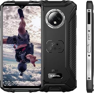 OUKITEL WP8 Pro Unlocked Rugged Smartphone, Android 10 4GB RAM + 64GB ROM MT6762D Cellphone, IP68 5000mAh 6.49 inch Dual S...