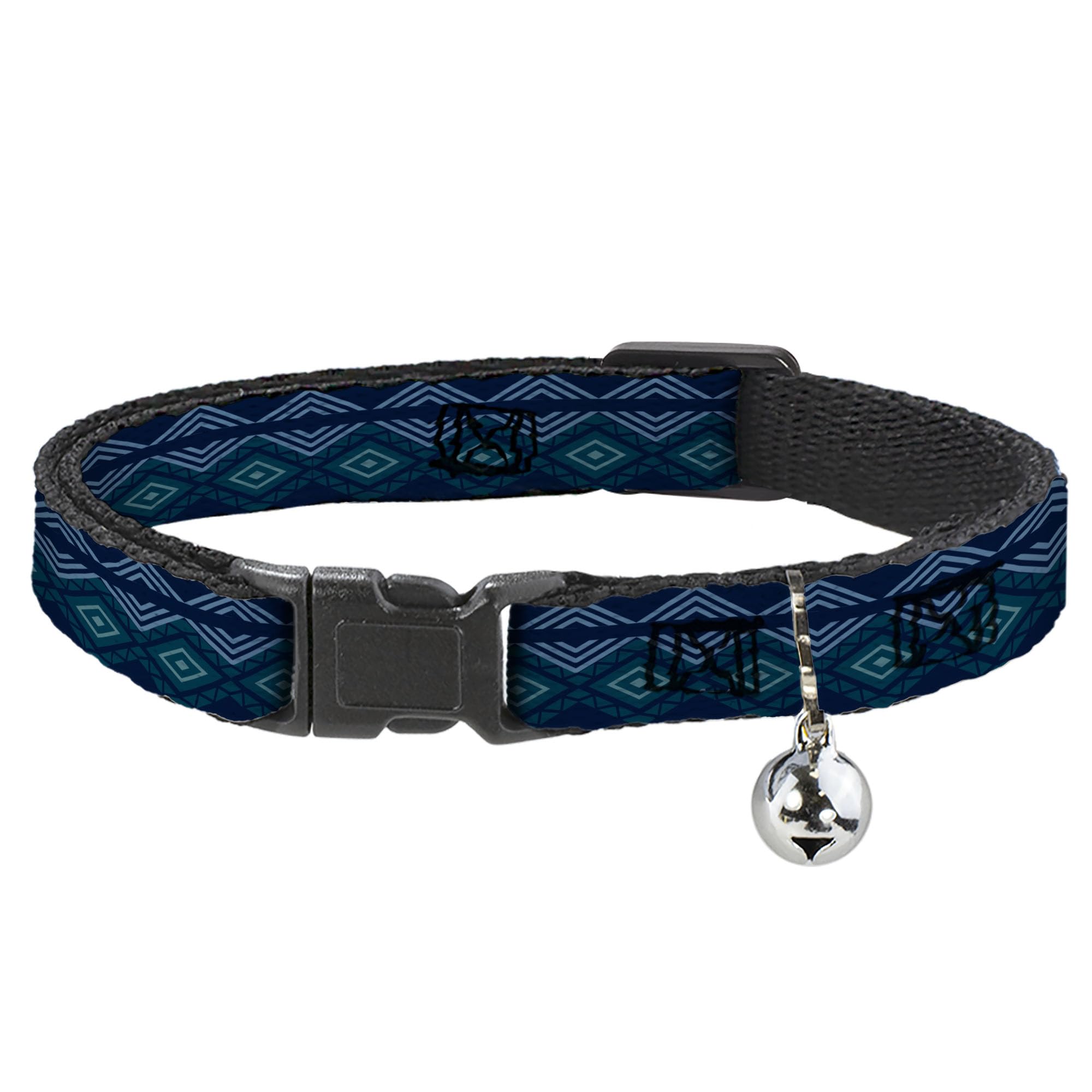 Collar para gato antiaogo con hebilla de liberación rápida y cinta ajustable de patrón azteca