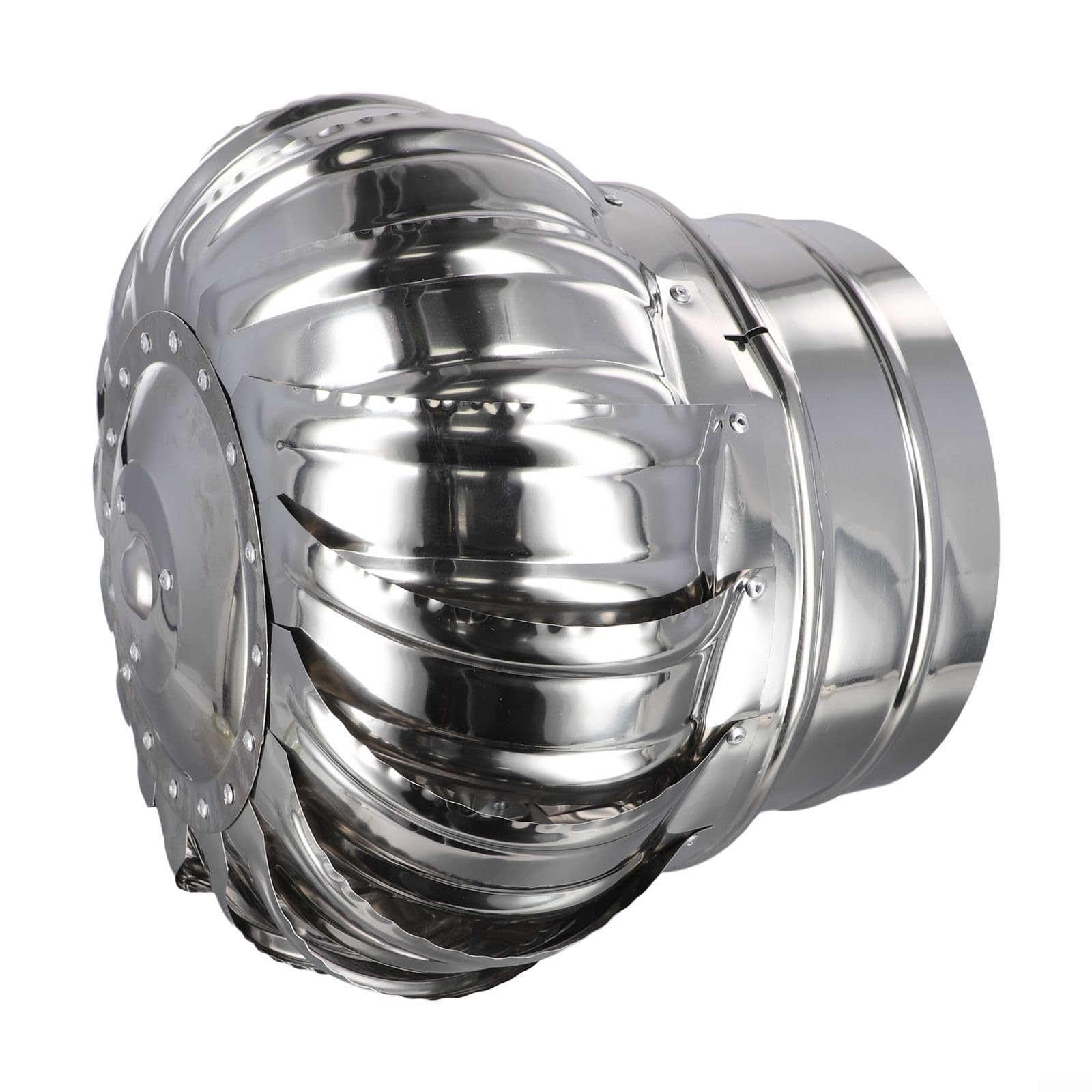Yhenlovtt Cubierta superior de acero inoxidable, cubierta giratoria de chimenea, tapa de chimenea con capucha giratoria para una ventilación mejorada (Ø200 mm)