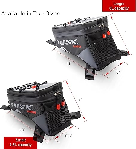 Miniatura 7 de Tusk Olympus Tank Bag Pequeña NegroBronceado