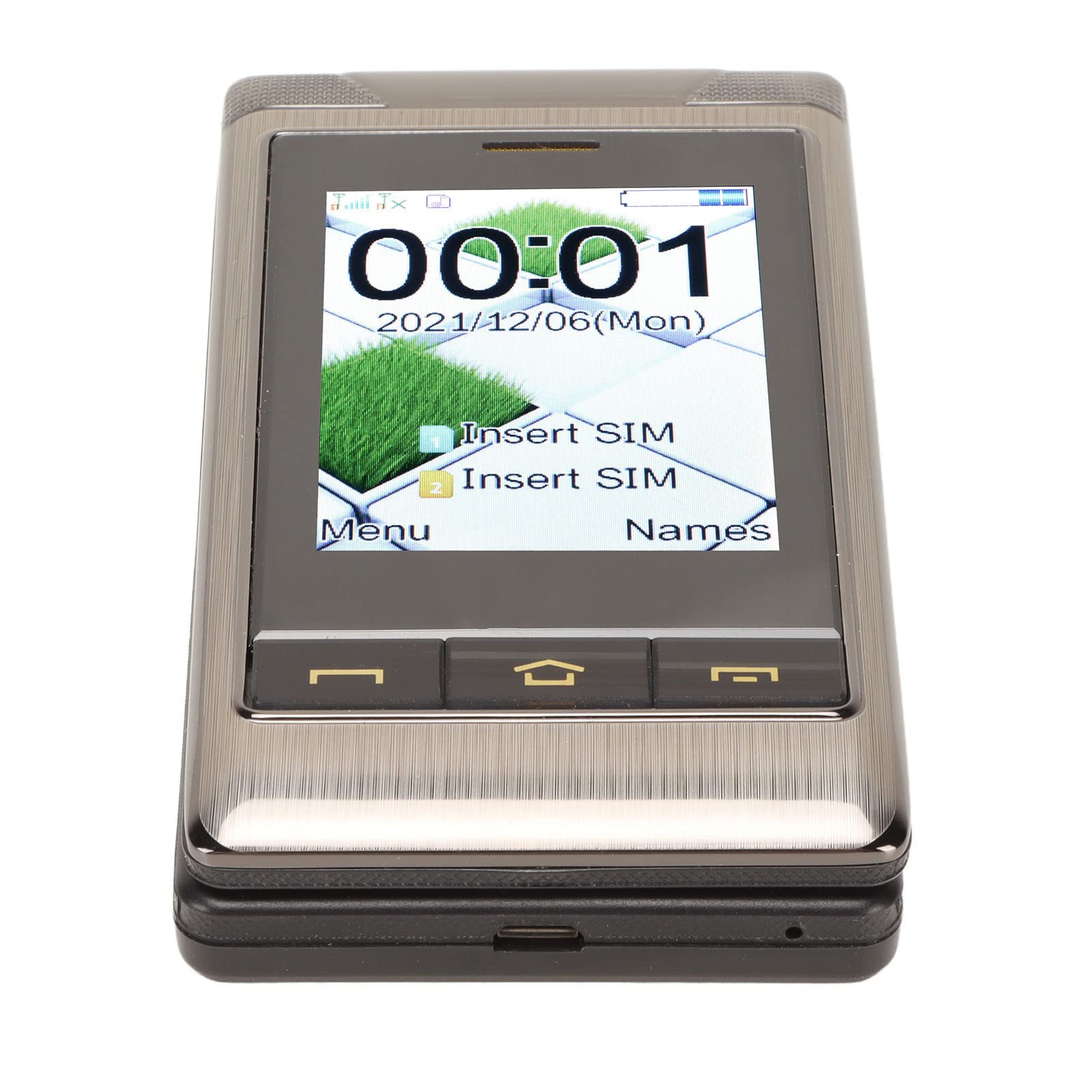 Teléfono con Tapa para Personas Mayores, Teléfono con Tapa, Teléfono Celular con Botón Grande para Personas Mayores, Teléfono Móvil con Pantalla Dual, Pantalla Táctil de