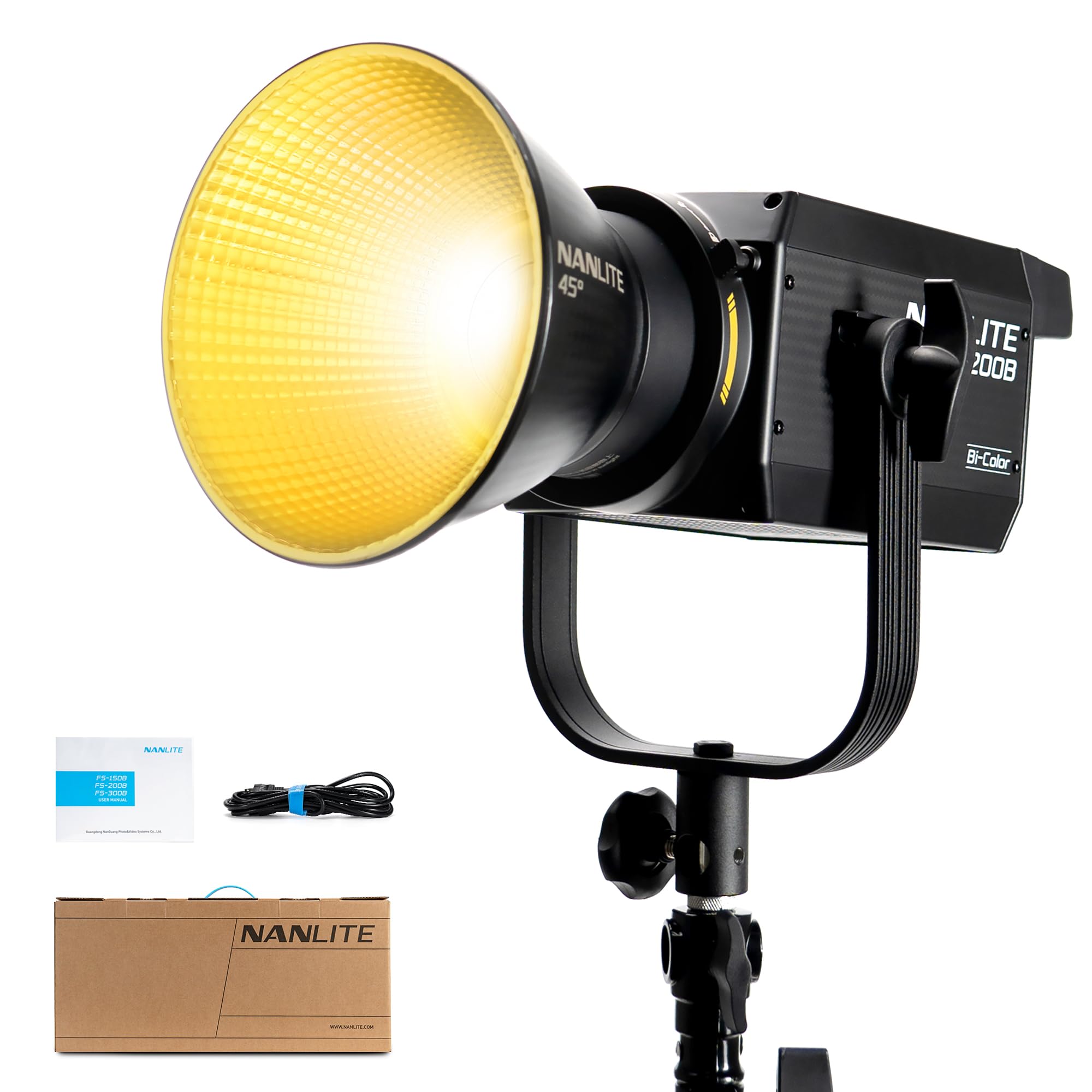 Amazon.com : Nanlite FS-200B 220W Bi-Color LED Video Light, 2700K