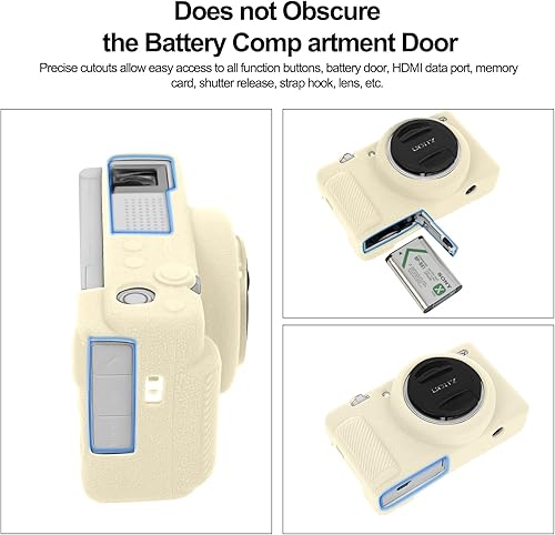 Miniatura 4 de Easy Hood ZV-1F - Funda protectora de goma de silicona suave para cámara Sony ZV1FZV-1 IIZV-1M2ZV-1 Mark II Vlog, protección de la funda para cámara