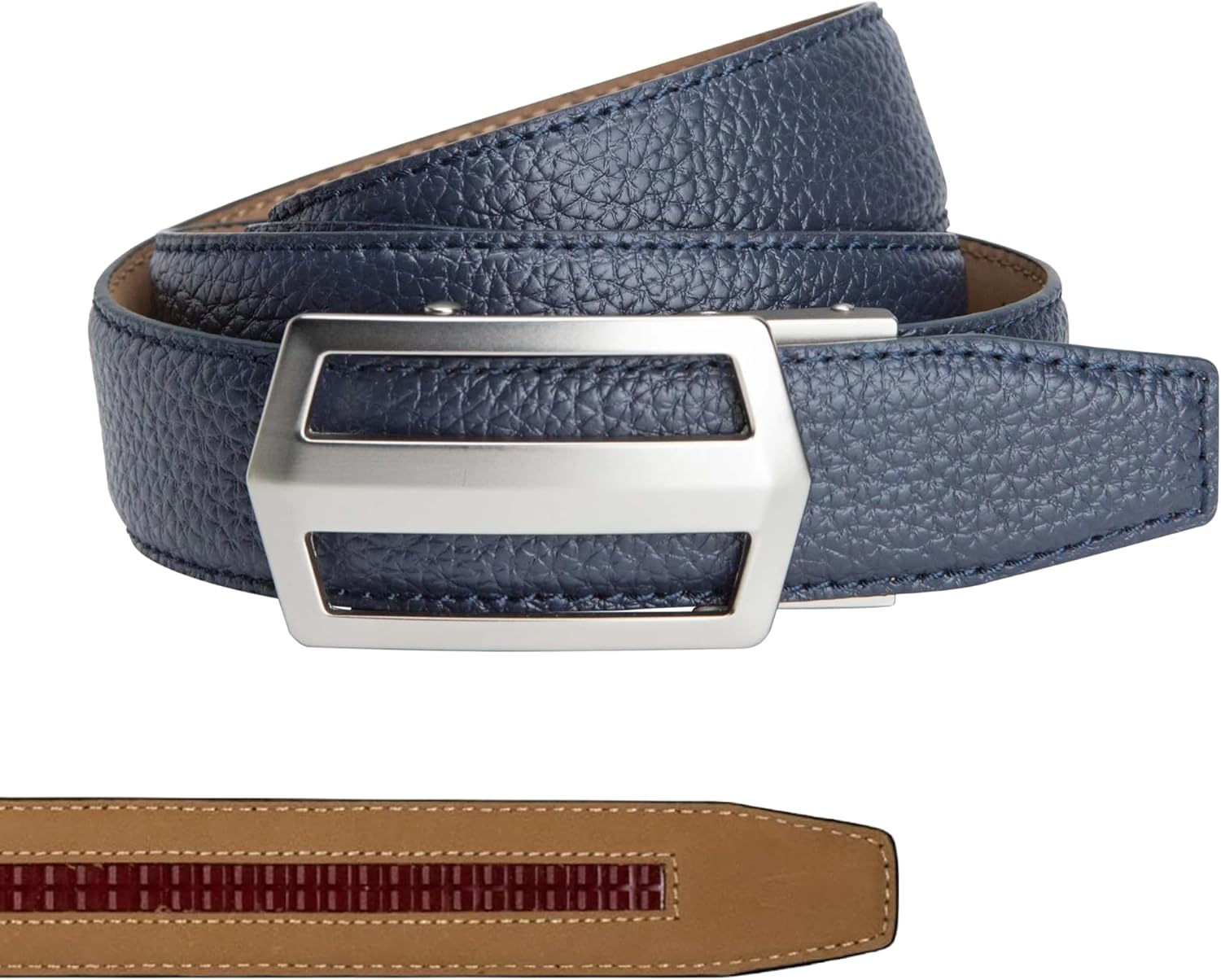 Nexbelt Men's Classic Golf Ratchet Belt – Adjustable Leather Strap – Stylish for Golf and Casual Wear (Fits up to 45")