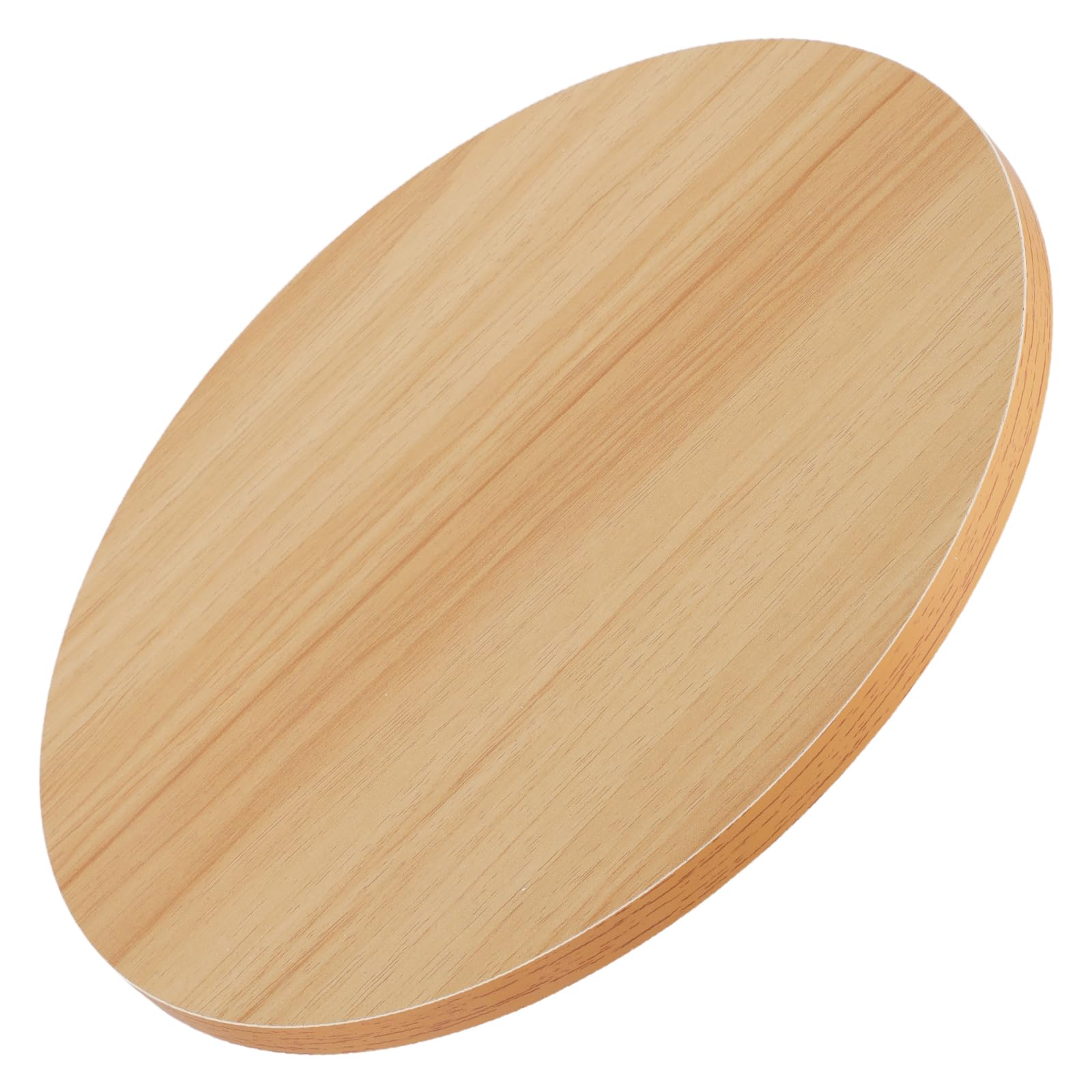 Plateau de table rond en bois massif 30 cm couleur noyer pour petite table basse ou comptoir