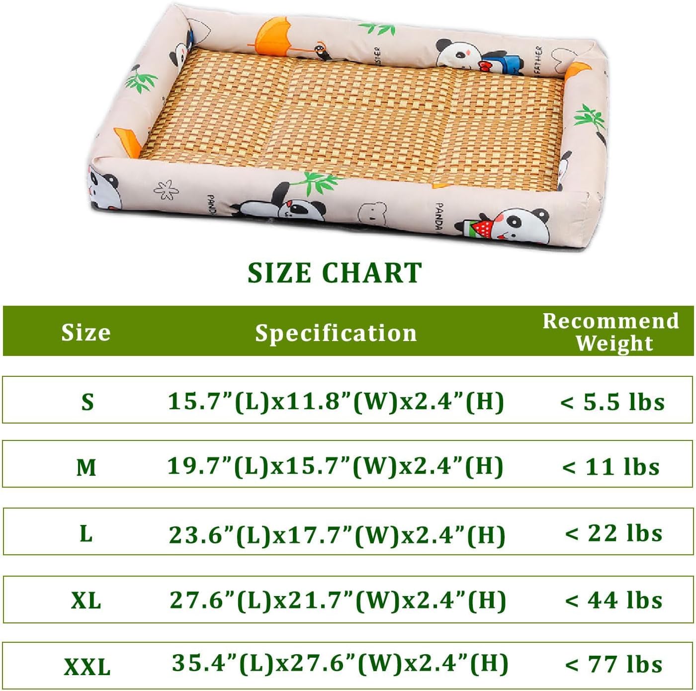 Ice Rattan Cooling Bed for Cats Dogs, Pet Ice Pad Mat Pet Cooling Mat,Washable Cooling Pets Ice Pad Rattan Mat Nest,Summer Pet Woven Breathable Square Mat Sleeping Pad with Pillow for Dogs Cats.