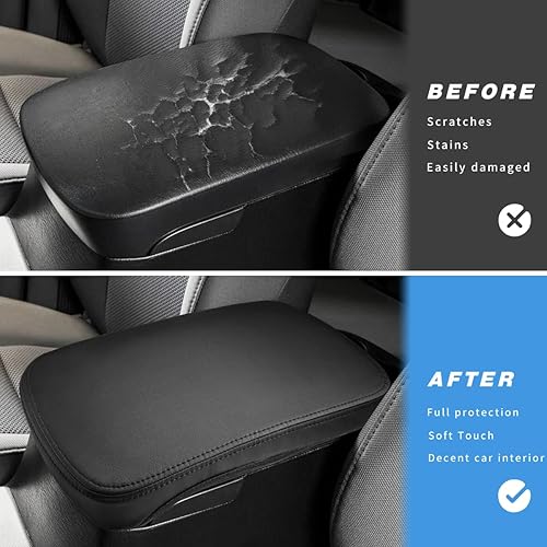 Miniatura 2 de INTGET Funda para reposabrazos de consola central de automóvil para Toyota Tacoma Accessories 2005-2015 de cuero Tacoma consola media reposabrazos