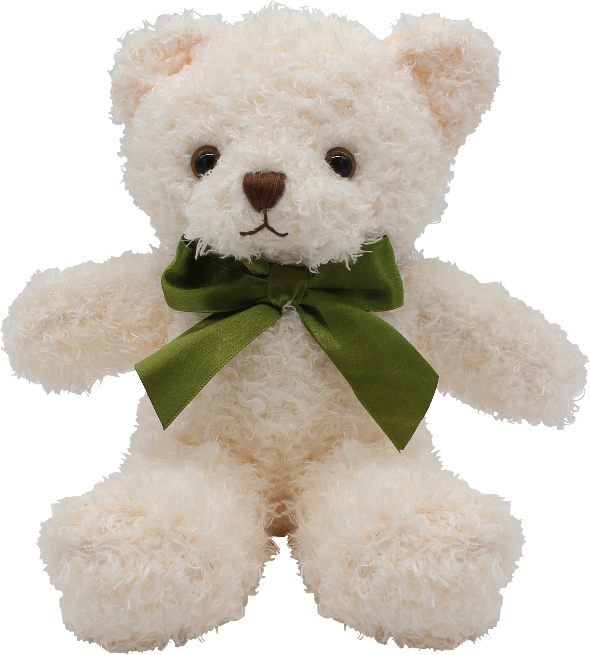 FluffunsTeddy Bear Plush - Cute Teddy Bears Stuffed Animals - 3-Pack of Stuffed Bears - 9 Inch Height (Green)