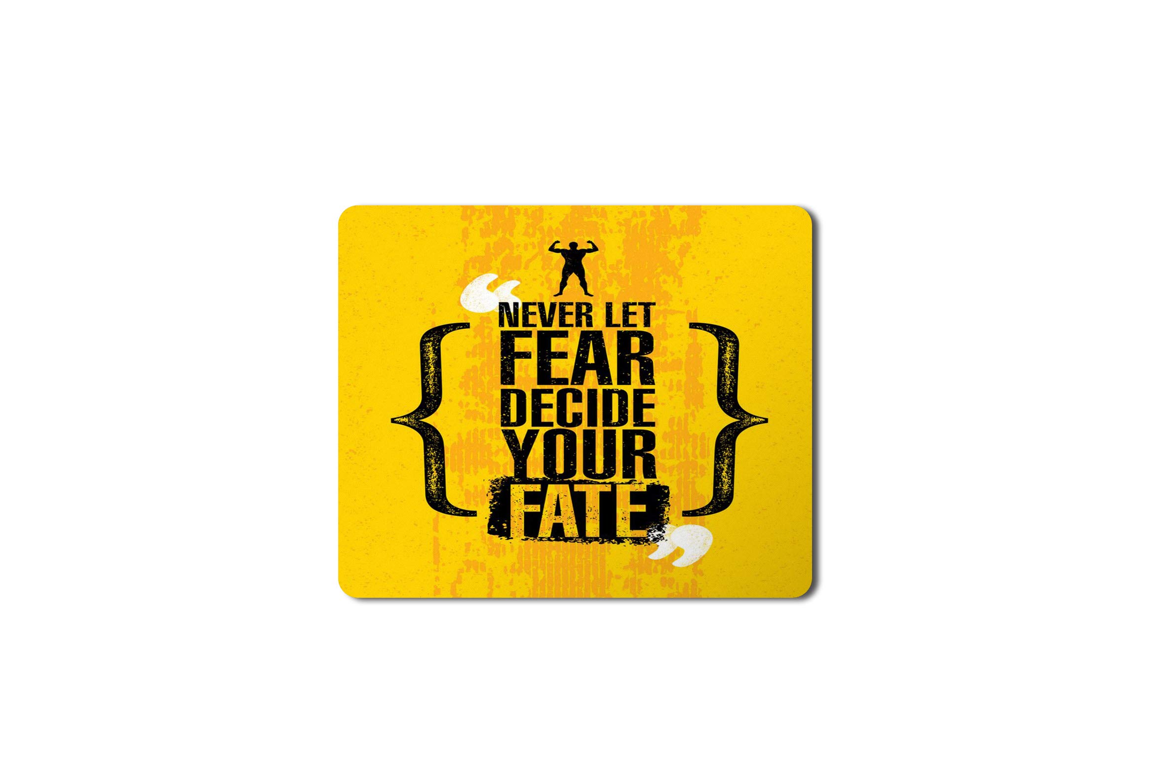 5 Ace Never let Fear Decide yo HD Printed Designer Speed Mousepad for Laptop|Dekstop|Gamers|Graphic designers-7x8.5 Inches