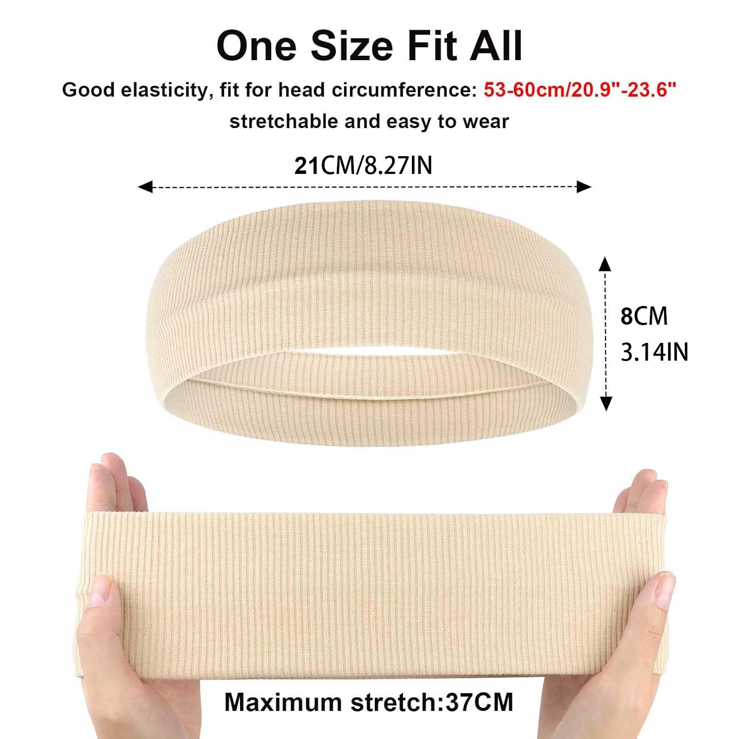 Fascia Capelli, Comodo Fasce Per Capelli Donna Elastico Accessori Capelli Morbido Bandana Sportiva Yoga Headband 3 Pezzi