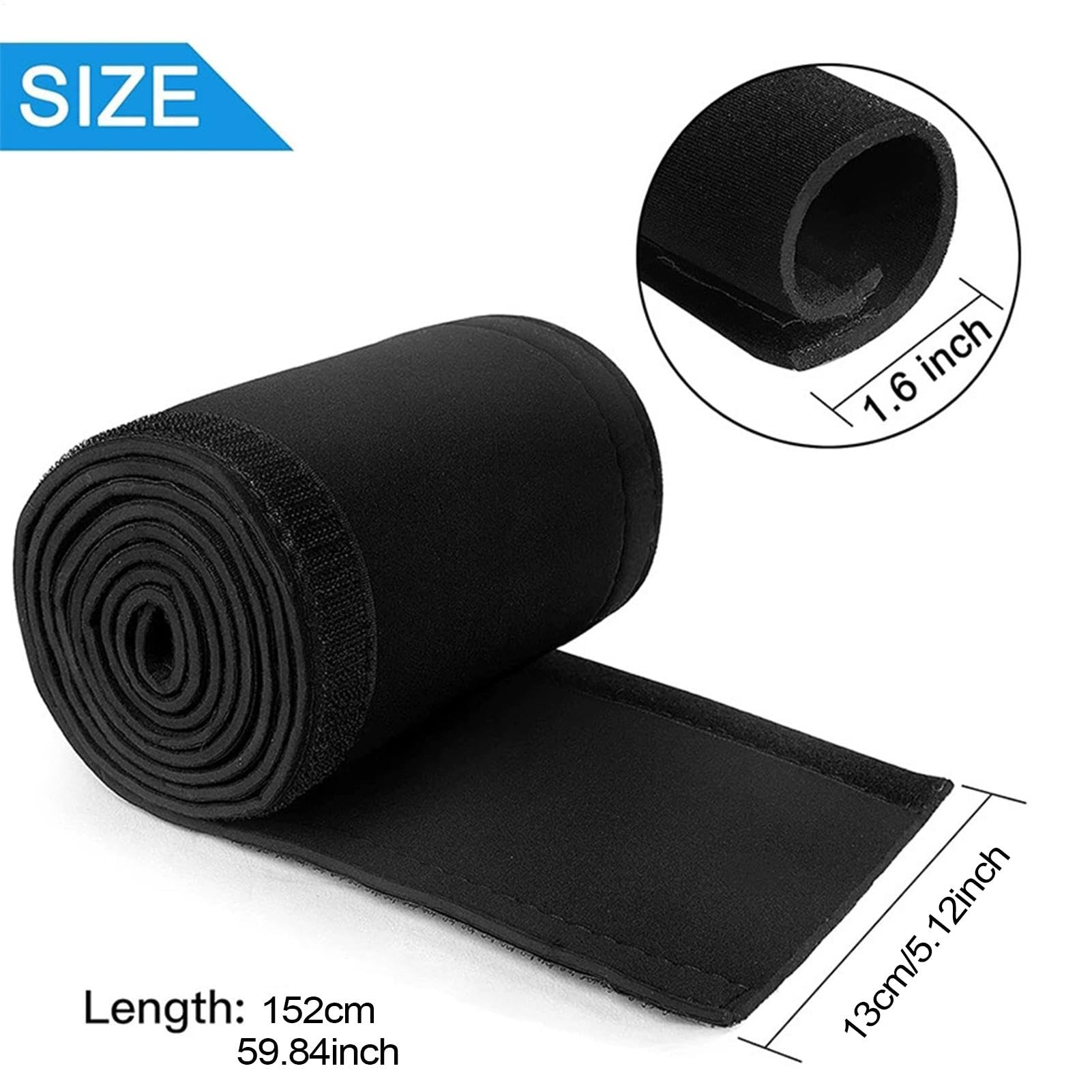 Copertura per cavi in neoprene, organizer per cavi elettrici, di protezione per motore da pesca, barca, auto, camion, installazione semplice e durevole