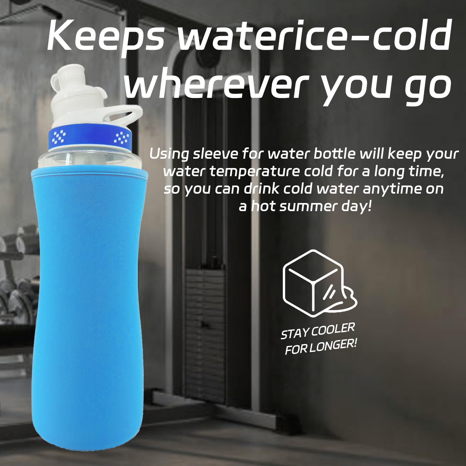 Neopren Hülle Für Cirkul Wasserflasche 907 Ml – 2 Stück, Isolierte Flaschenhülle Für Kunststoff & Edelstahl, Blau