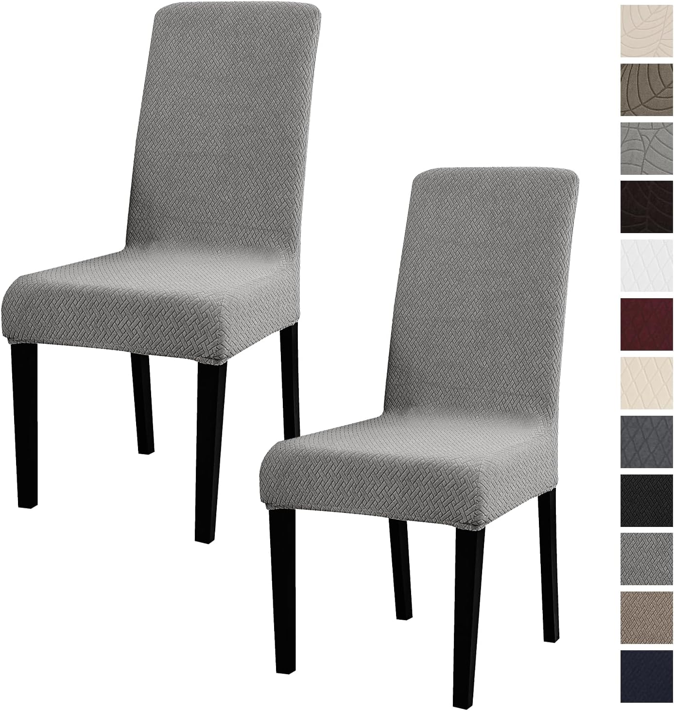 MOSAYT 100 Waterproof Dining Room Chair Covers Set of 2
