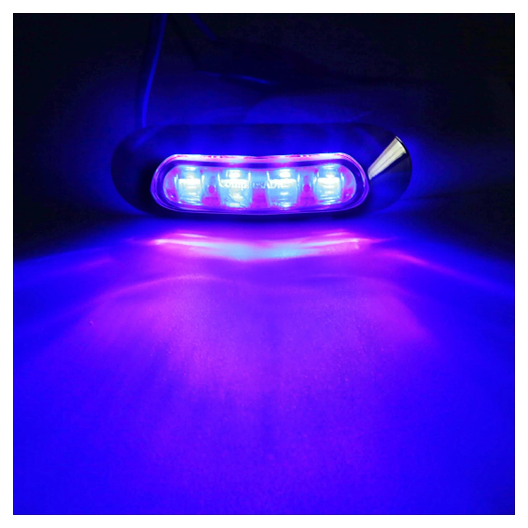 Fanalino Posteriore 10PCS 12V-24V LED Indicatori Direzione Laterali Luci Anteriori Lampada Coda Posteriore DC Universale Per Autobus Camion Camion Rimorchio Barca Auto Fanali Posteriori(Blue(10PCS))