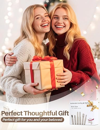 Miniatura 8 de Cepillo secador de pelo 7 en 1, estilizador de cepillo de aire caliente, multiestilizador de alta velocidad de 110,000 RPM, cepillo secador iónico