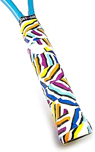 Get A Grip - Custom Tennis Racket Grip Tape - Anti-Slip/Quick-Drying Tennis Overgrips - Precut Badminton Racket Grip with Finishing Tape