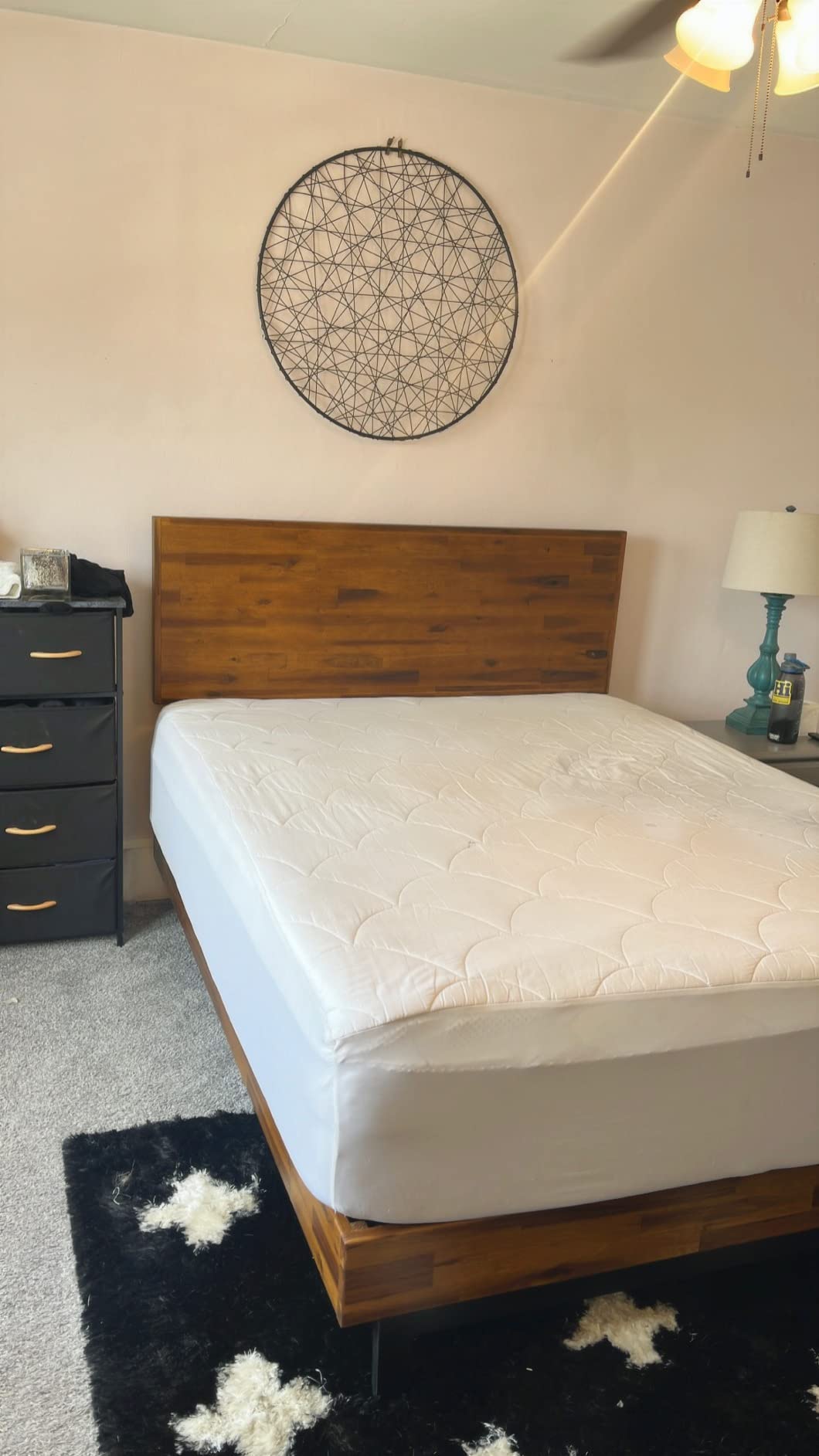 29/mo Finance ZINUS Tricia Wood Platform Bed Frame with Adjustable