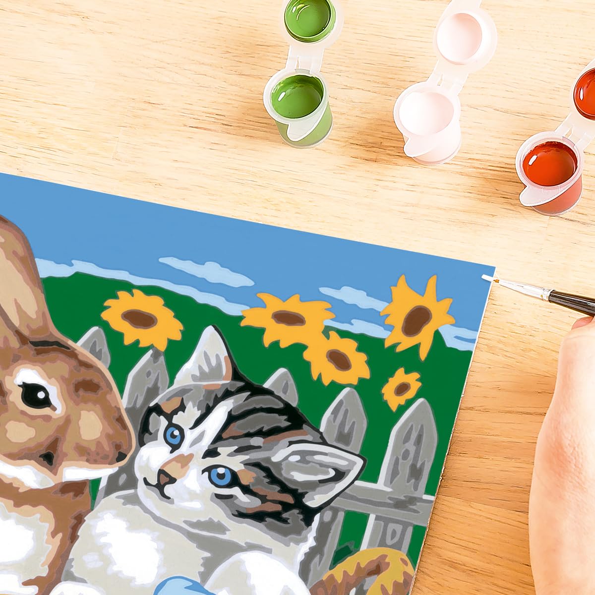 Ravensburger CreArt Malen Nach Zahlen 'Pecorelle' – Komplettes Set Mit Leinwand, Farben, Pinsel & Rahmen, Für Kinder Ab 9