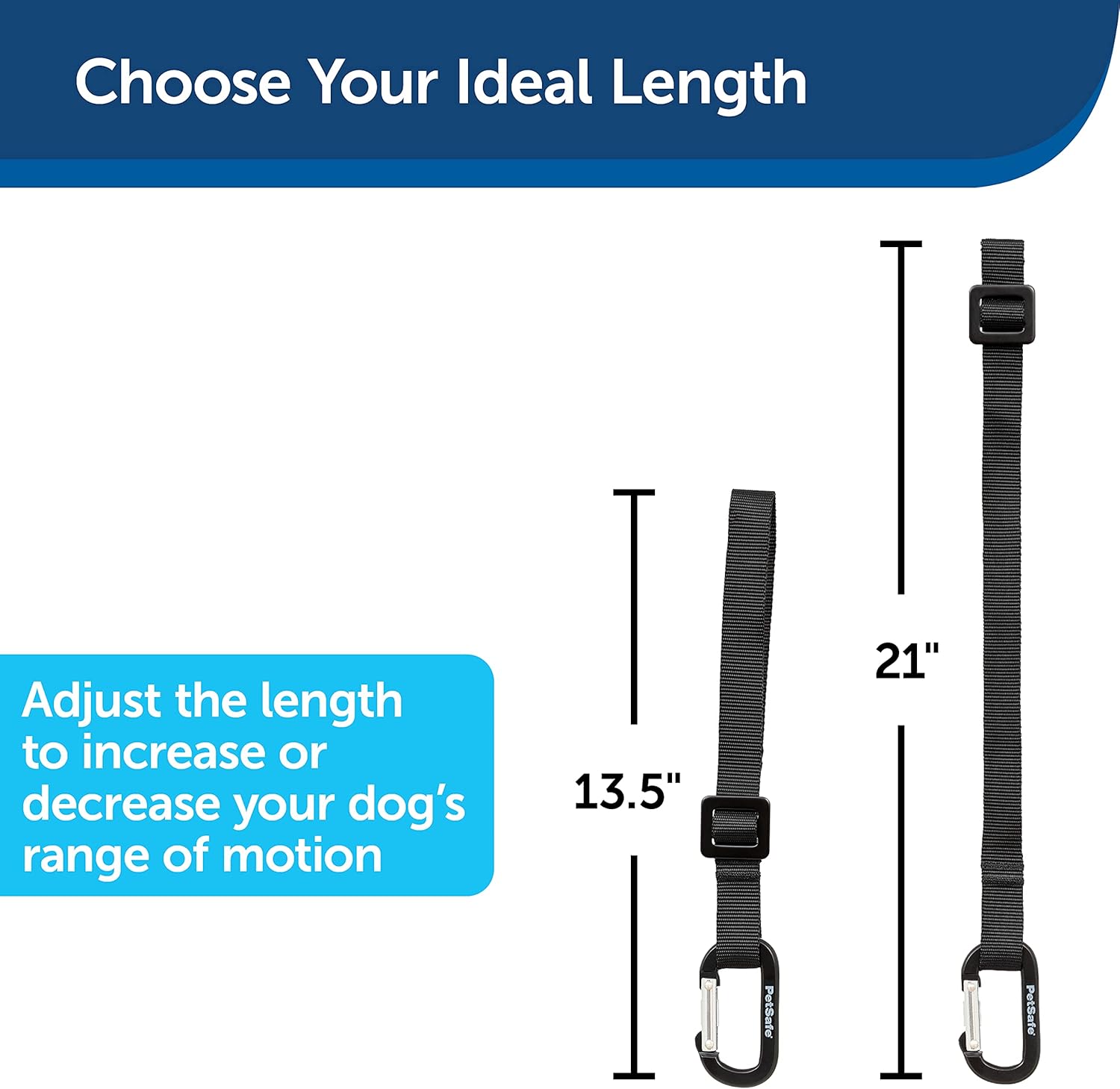 PetSafe Happy Ride Seat Belt Tether for Dogs, Adjustable Strap Keeps Pets Secure in Car : Pet Supplies