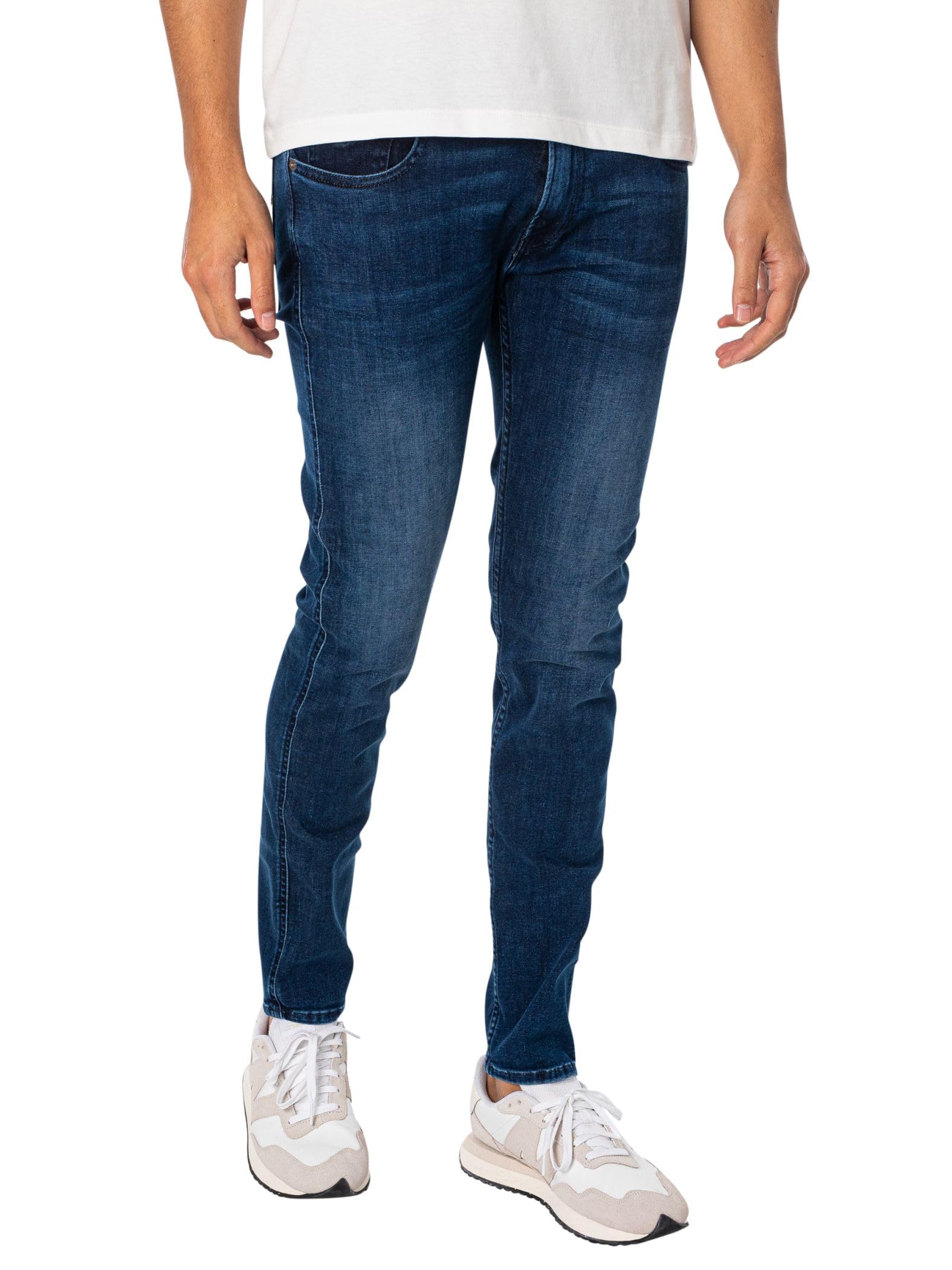 Replay Unisex Medium Blue 0092 Men's Jeans With Power Stretch, Blue (Medium Blue 009), 30W / 30L
