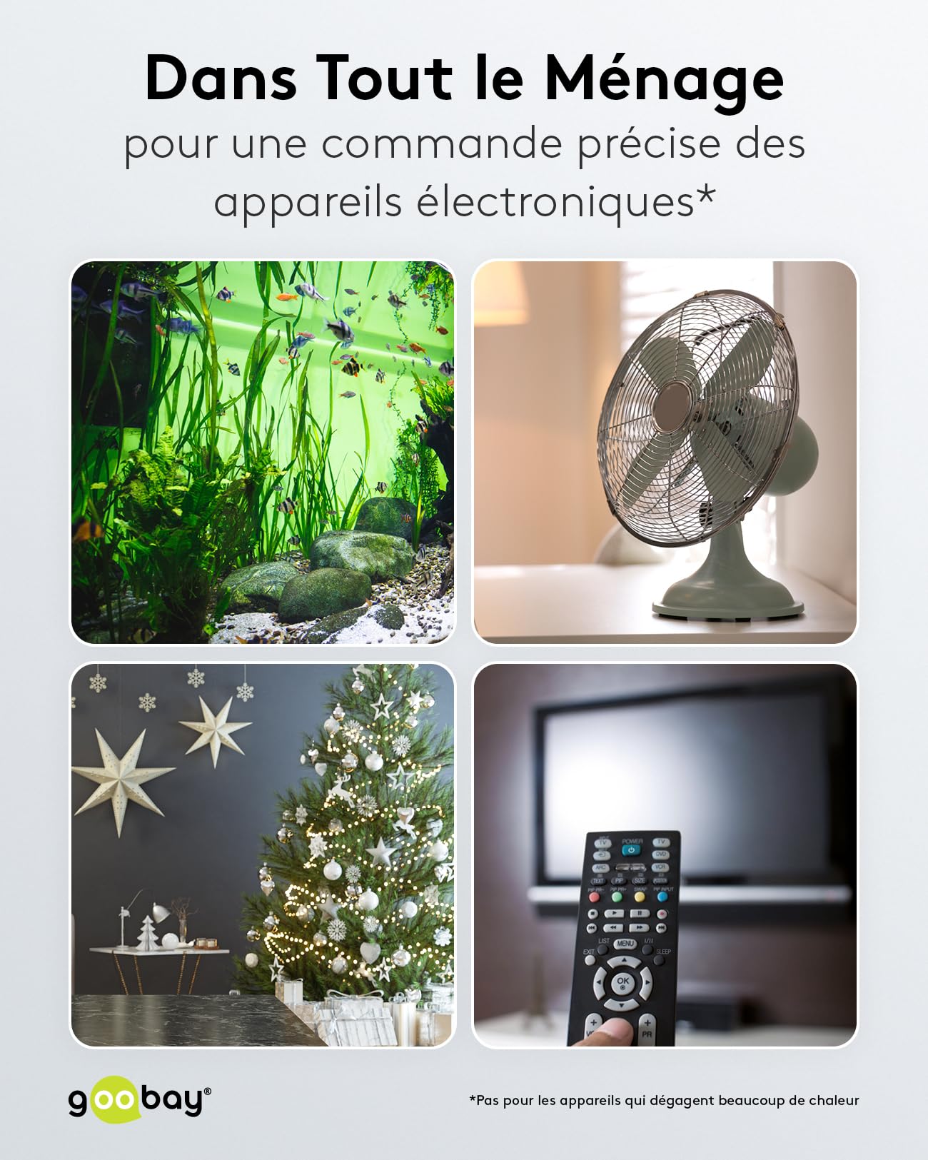 goobay - Lot de 4 minuteries numériques avec 16 programmes - Prise avec Mode aléatoire pour Protection Anti-effraction - Minuterie avec Batterie de Secours de 100 Jours - 3680 W - 230 V (AC) - 16 A -