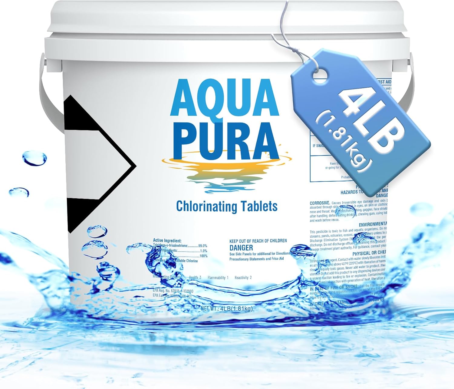Aqua Pura Chlorine Tablets, Sanitizing Chlorine Tablets