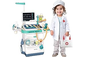 Pretend Medical Station Doctor Cart KitToy for Toddlers