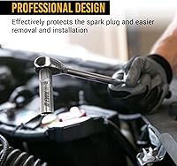 Vista 3 de EWK - Enchufe de bujía magnético de pared delgada de 14 mm, 12 puntos para BMW, Mini Cooper, Nissan, Infiniti